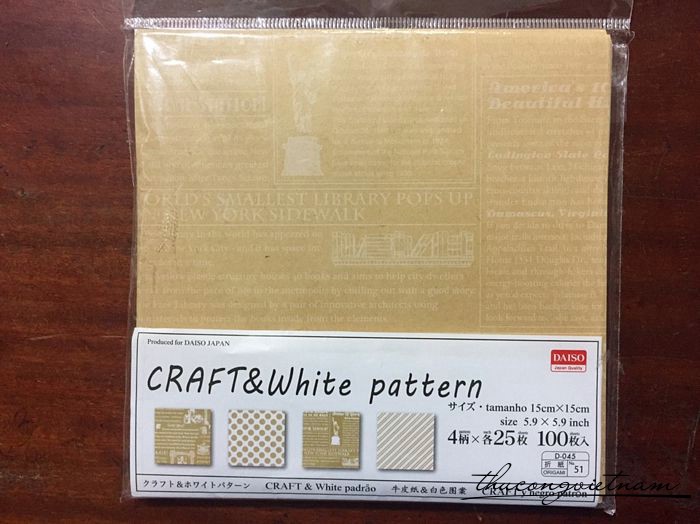 Giấy origami craft & white pattern