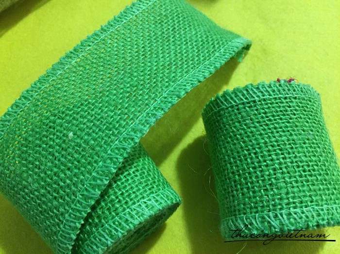 Dây bố màu xanh lá mạ 5cm