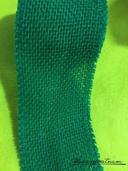 Dây bố màu xanh lá cây 5cm