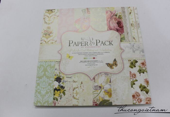 Sổ scrapbook Flowers 30x30cm 27 tờ - PS007
