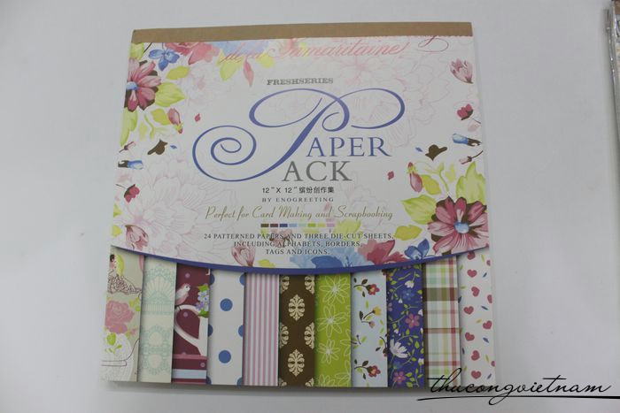 Sổ scrapbook Fresh series 30x30cm 27 tờ - PS045