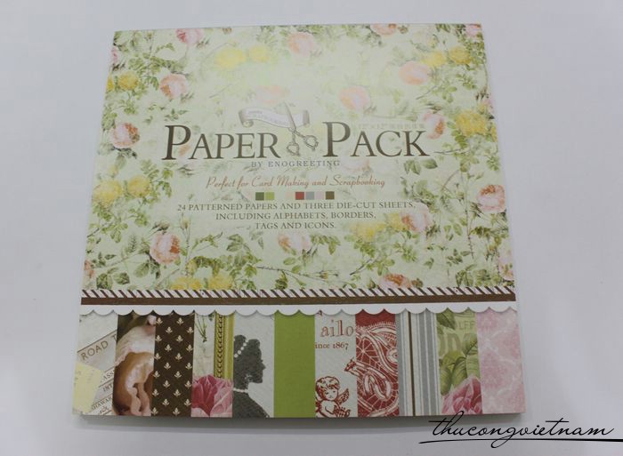 Sổ scrapbook Romantic 30x30cm 27 tờ - PS011