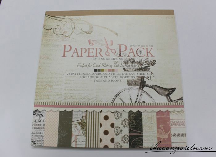 Sổ scrapbook Romantic 30x30cm 27 tờ - PS009