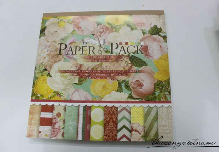 Sổ scrapbook Flowers 30x30cm 27 tờ - PS008