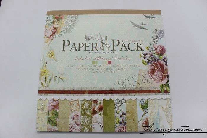 Sổ scrapbook Flowers 30x30cm 27 tờ - PS006