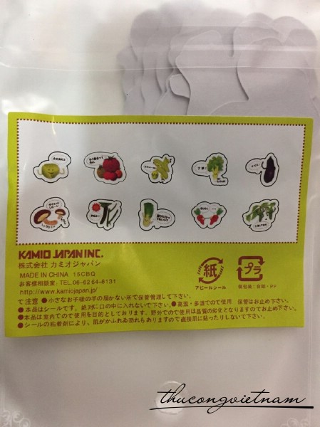 Sticker rau củ
