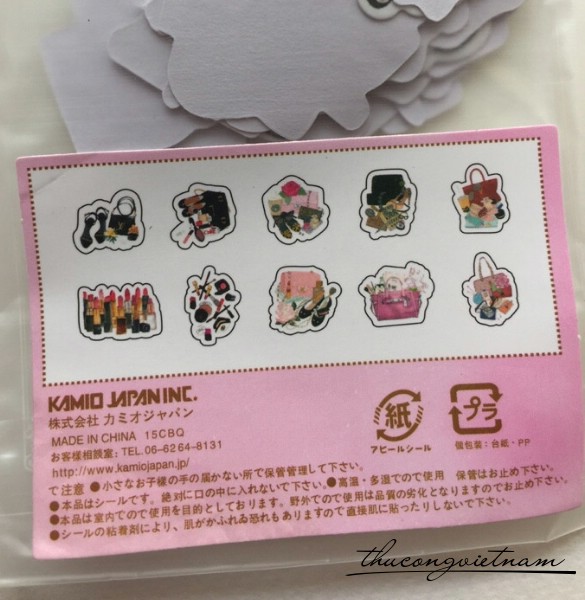 Sticker son phấn