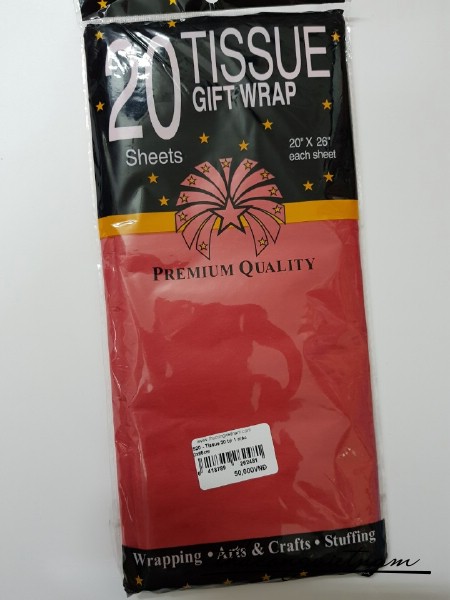 Tissue màu đỏ 20 tờ 50x65