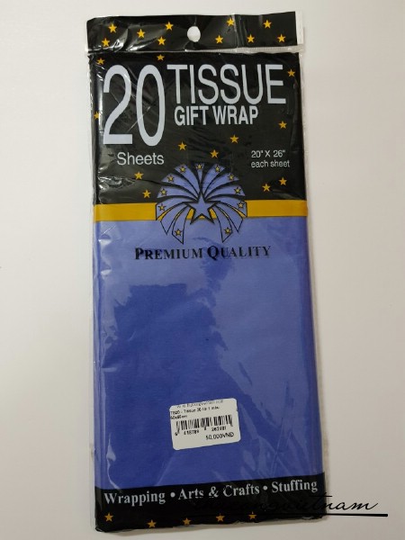 Tissue màu xanh dương 20 tờ 50x65