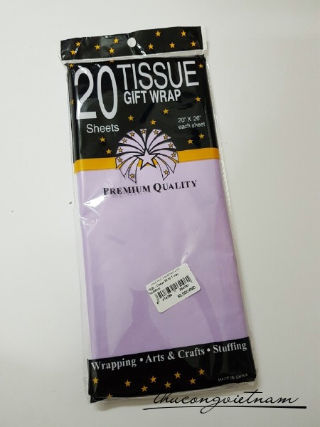 Tissue màu tím nhạt 20 tờ 50x65