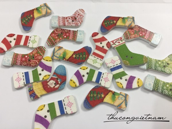 Miếng gỗ xỏ ngang thân Christmas Stock