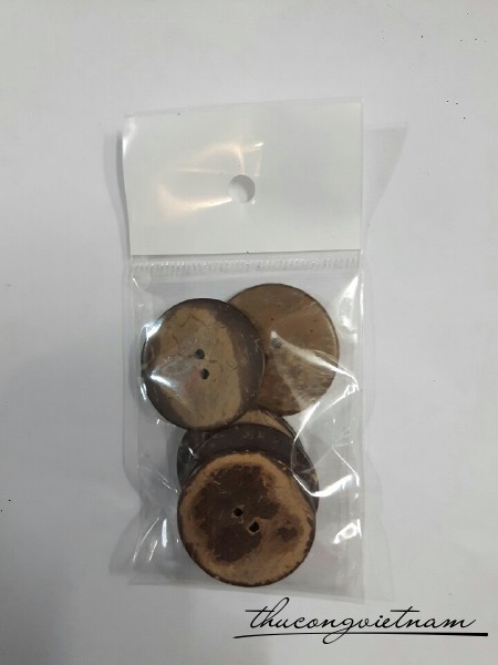 Nút gỗ xơ dừa loại 2cm (bịch/5 nút)