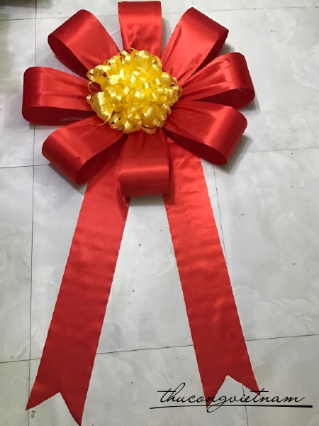 Nơ xe máy màu đỏ 50cm