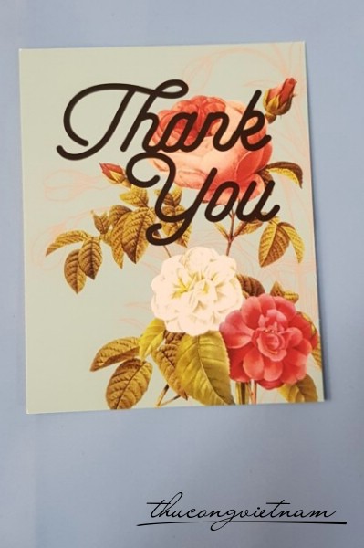 Tag Thank You hoa đứng 8x10 2 cái