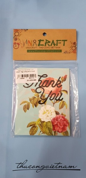 Tag Thank You hoa đứng 8x10 10 cái