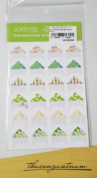 SG-17 Sticker dán góc ảnh Nature 24 cái