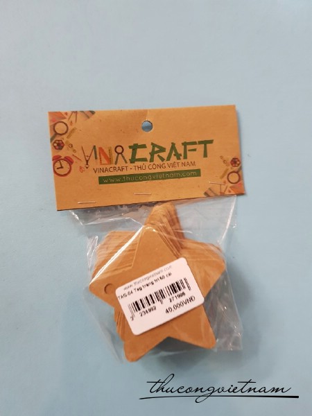 Tag ngôi sao kraft 50 cái