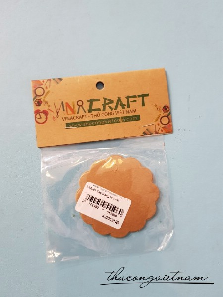 Tag bánh quy kraft 2 cái