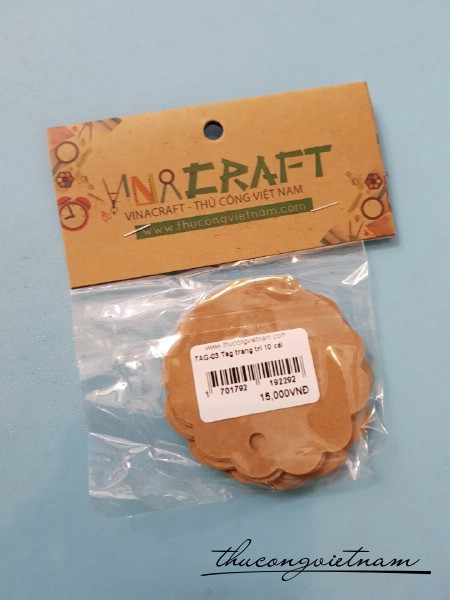 Tag bánh quy kraft 10 cái