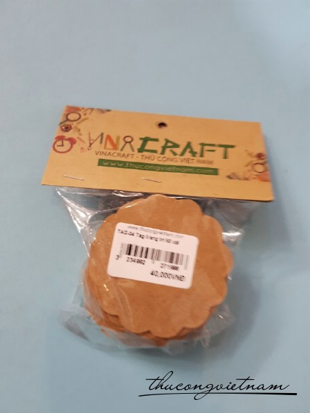 Tag bánh quy kraft 50 cái