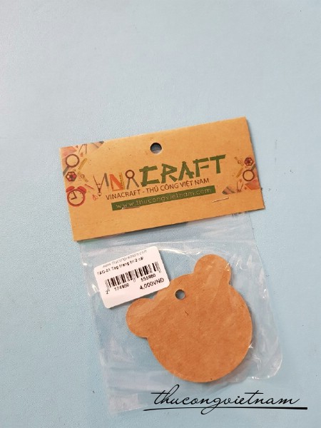 Tag gấu kraft 2 cái