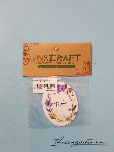 Tag Thanks hoa tím 2 cái