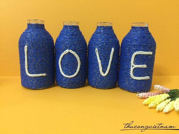 Bộ lọ trang trí chữ LOVE mẫu 3
