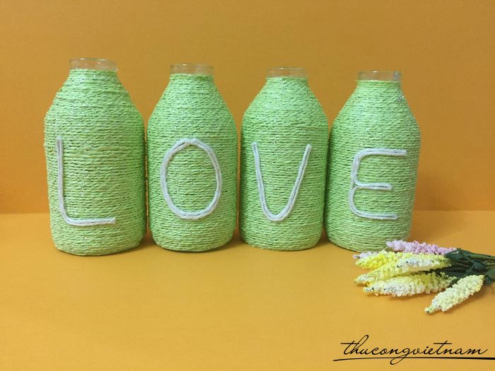 Bộ lọ trang trí chữ LOVE mẫu 6