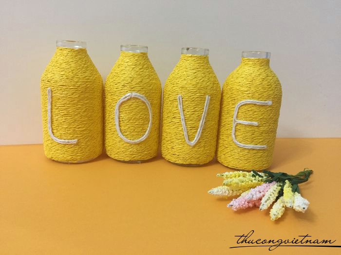 Bộ lọ trang trí chữ LOVE mẫu 7