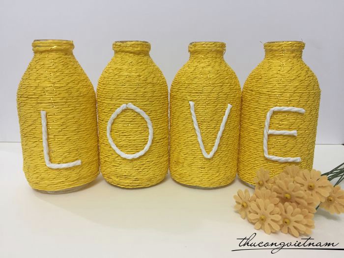 Bộ lọ trang trí chữ LOVE mẫu 8
