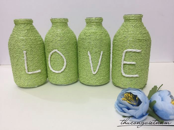 Bộ lọ trang trí chữ LOVE mẫu 11