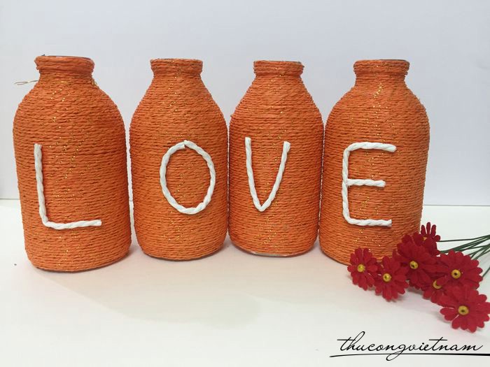 Bộ lọ trang trí chữ LOVE mẫu 12