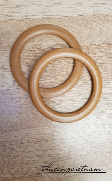 QG011 Quai gỗ túi xách hình tròn gỗ 12cm