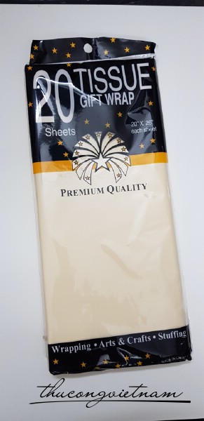 Tissue màu kem 20 tờ 50x65
