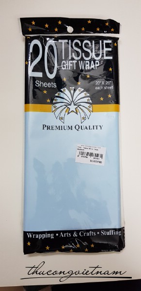 Tissue màu xanh da trời 20 tờ 50x65