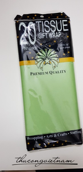 Tissue màu xanh ngọc 20 tờ 50x65