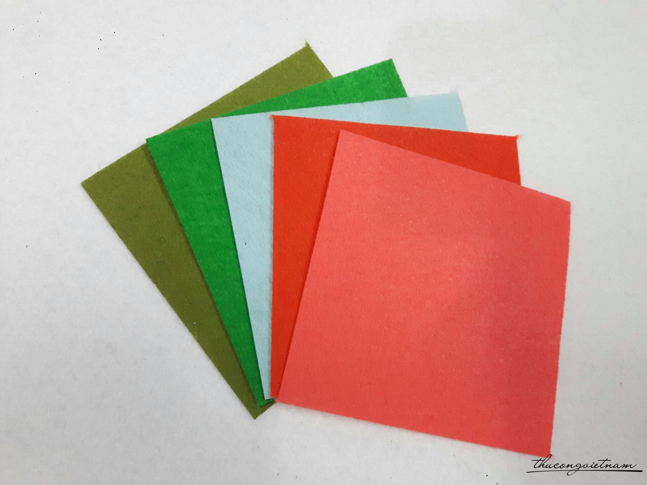 Vải nỉ bộ 5 tấm 10x10cm