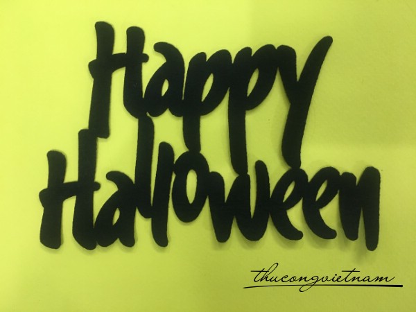 Chữ Happy Halloween mẫu 1 - 15cm