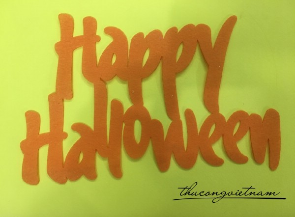 Chữ Happy Halloween mẫu 2 - 15cm