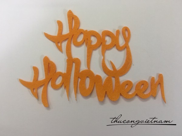 Chữ Happy Halloween mẫu 4 - 15cm