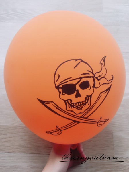Bong bóng Halloween màu cam