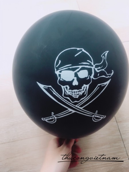 Bong bóng Halloween màu đen