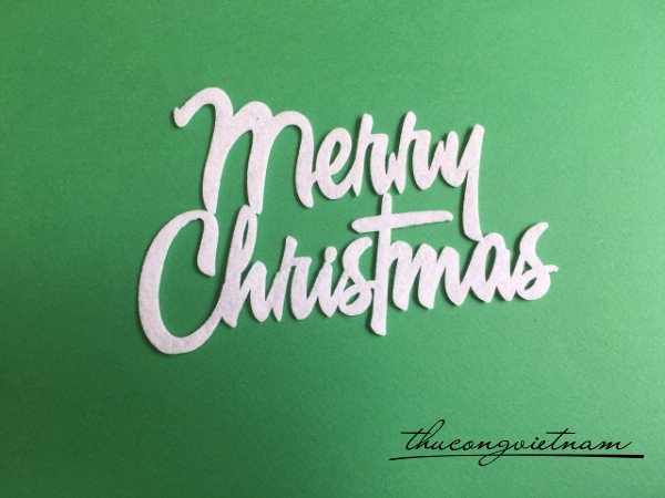 Chữ Merry Chirstmas mẫu 3 - 15cm