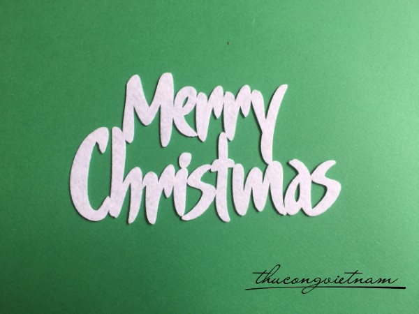 Chữ Merry Chirstmas mẫu 1 - 15cm