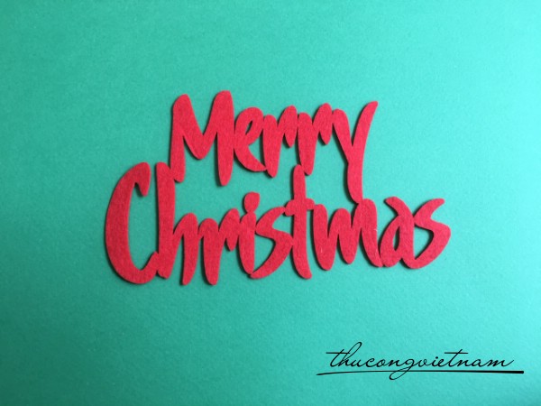 Chữ Merry Chirstmas mẫu 2 - 22m