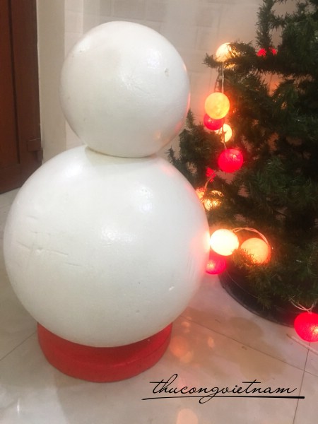 Khối người tuyết 30x45 cm đã bồi