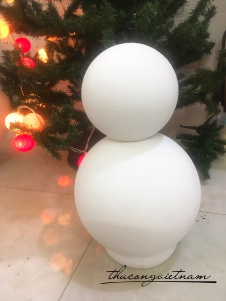 Khối người tuyết 20x30 cm đã bồi