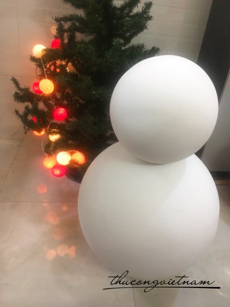 Khối người tuyết 30x50 cm đã bồi
