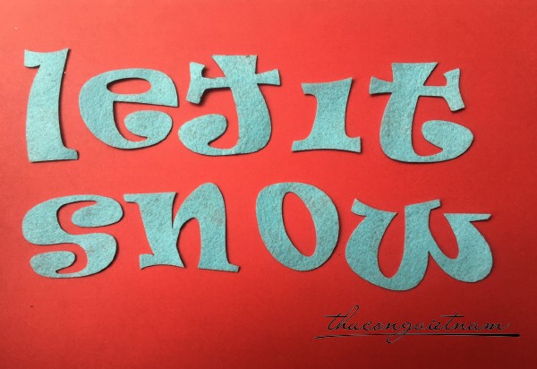 Chữ Let it snow mẫu 1 size lớn