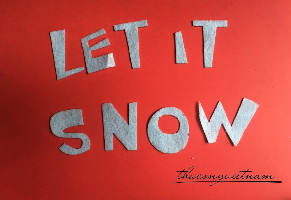 Chữ Let it snow mẫu 2 size lớn
